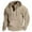 Khaki, variant on Hoodies for Men Drawstring Hoody Quarter Zip Hoodie Waffle Pullover Sweatshirts Outdoor Jacket Warm Fleece Hoodies Sweat Top Mens 1/4 Zip Sweatshirt for Fall Winter Running Work