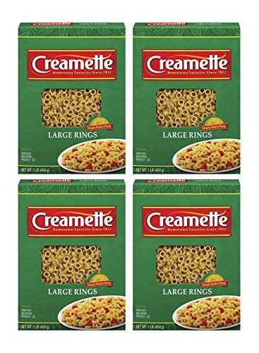 Creamette Large Rings Pasta Noodles 16 oz Box (4 boxes) - Walmart.com