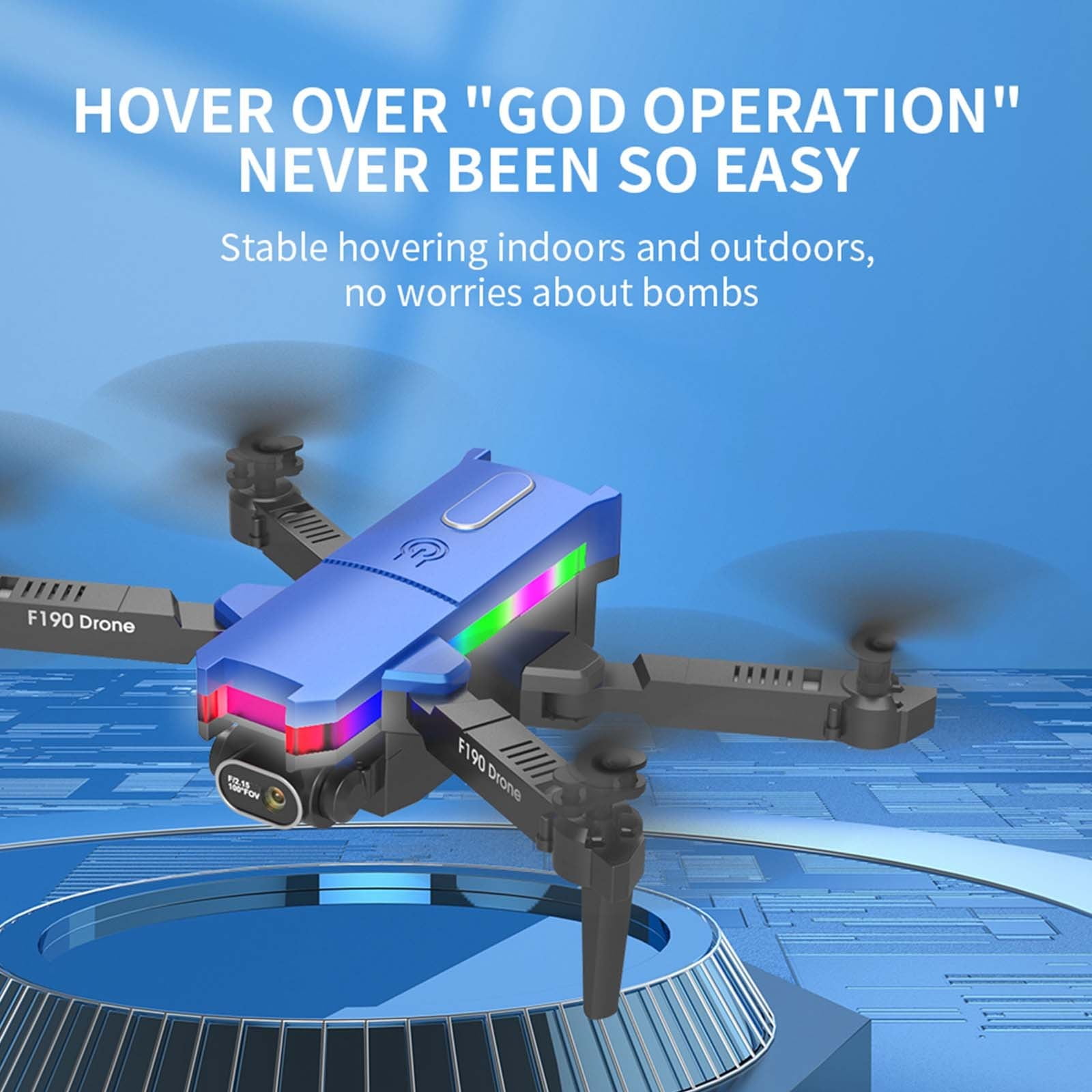 4K Dual Camera Drone, Foldable and Portable with 2 Batteries for Extended Flight, WiFi FPV, Trajectory Flight for Beginners and Teens