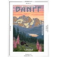 thumbnail image 5 of Art.com Banff, Canada - Bear and Spring Flowers Art Print by Lantern Press, White Frame Wall Art, 21" x 29", 5 of 5