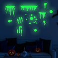 thumbnail image 5 of Halloween Luminous Bloody Handprint Footprint Wall Sticker for Halloween Zombie Party Decoration Glow Window Decals, 5 of 5
