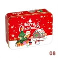 thumbnail image 1 of Christmas Square Metal Tinning Can Set Candy Box Gift Storage Box Biscuit Can, 1 of 4