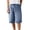 Blue, variant on Mens Loose Denim Shorts Baggy Casual Wide Leg Mid Jean Jorts Zipper Hop Shorts with Pockets Streetwear
