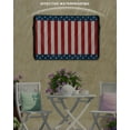 thumbnail image 3 of 4th of July Striped Outdoor TV Cover 52 to 55 Inch Weatherproof, Independence Day Star 600D Oxford TV Covers with Waterproof Zipper, Outside Flat TV Screen Protector Size 52"W x 19"H x 4.5"D, 3 of 7