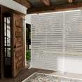 thumbnail image 5 of Chiccushion Privacy Screen Freestanding Outdoor, 72" H x 45.5" W Decorative Privacy Screen Panels Fence, White-Louvered, 5 of 9
