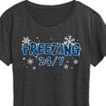 thumbnail image 3 of Instant Message - Winter - Freezing 24-7 - Women's Short Sleeve Graphic T-Shirt, 3 of 6