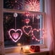 thumbnail image 5 of Cortina de luces LED en forma de corazón con ventosas, 3 unidades, 520 luces, ideal para San Valentín, fiestas de compromiso, bodas y decoración de habitaciones (rosa) JASKFLY, 5 of 9