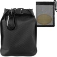 thumbnail image 1 of Bolsa de jabón de viaje, impermeable, a prueba de fugas, caja de jabón de secado rápido, soporte de jabón portátil con bolsa de espuma y mosquetón para viajes, camping, Black, Standard Soap, 1 of 8