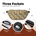 thumbnail image 4 of Naloa Snake And Rose Print Running Belts for Men Women,Running Fanny Pack with 2-Zipper Pockets,Waterproof Waist Pack for Travel Hiking Running Outdoor Sports, 4 of 8