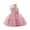 Pink, variant on Kids Flower Girl Dress One Shoulder Birthday Party Dress Princess Gown for Pageant