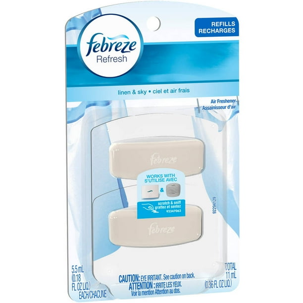 Febreze Set & Refresh Linen & Sky Air Freshener Refill 5.5 mL /2 ct