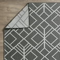 thumbnail image 6 of Loomaknoti Breyleigh Charske 4' x 6' Gray/Cream Geometric Indoor/Outdoor Area Rug, 6 of 7