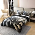 thumbnail image 3 of Erosebridal Housse de Couette en Coton 100 % Fleur d'Art Full, Ensembles de Literie Mode Moderne Taille Full, Ensemble de Chambre Réversible pour Adolescents Adultes, Décoration de Chambre Respirante, 3 Pcs (Sans Couette), 3 of 8