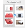 thumbnail image 3 of Power Bank aonidi de 20000 mAh con cables integrados y enchufe de pared AC, 3 of 8