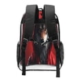 thumbnail image 2 of Sikiie Mysterious Hooded Wolf Clear Backpack, Transparent Bookbag for School for Women Men, Capacity Clear Bag for College, Travel, 2 of 7