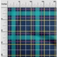 thumbnail image 1 of oneOone Cotton Cambric Navy Blue Fabric Madras Check Diy Clothing Quilting Fabric Print Fabric By Yard 56 Inch Wide, 1 of 4