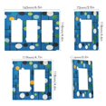 thumbnail image 2 of Yayeee Rocker Switch Wall Plate 2-Gang 4.7"x4.6" Home Decorative Outlet Cover, Blue Abstract, 2 of 6