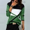 thumbnail image 2 of yievot Women's Casual Geometry Printed T-Shirt Long Sleeve Blouse Round Neck Tops, 2 of 5