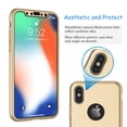 thumbnail image 3 of Cases for Apple iPhone XS Max / iPhone XS / iPhone XR / iPhone X, Ultra Thin Hard Slim Case Full Protective With Tempered Glass Screen Protector Case Cover -Red, 3 of 4