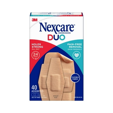 Nexcare DUO Bandages, 40 CT, Assorted Sizes