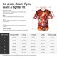 thumbnail image 5 of Balery Red Sun Flame Fox Camisas hawaianas de manga corta para hombre, camisas playeras de corte holgado, camisas de vacaciones con botones,Medium, 5 of 7