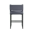 thumbnail image 7 of Meridian Furniture Caleb Grey Velvet Counter Stool, Set of 2, 7 of 7