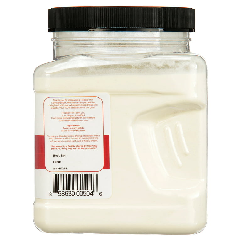 Hoosier Hill Farm Heavy Cream Powder, 1 lb plastic jar 