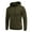 Army Green, variant on Men's Hooded Sweatshirt Casual Long Sleeve Waffle Knit Drawstring Pullover
