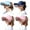 color mixing1, variant on TELOLY 4Pcs Mens Hat,Retractable Design Cowboy Hats for Women,Breathable Open-Top Cowboy Hat Men,Color Mixing1,4