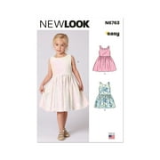 New Look Sewing Pattern 6763 - Children's Dress, Size: A (3-4-5-6-7-8)