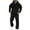 Black, variant on Mens Hoodie Sweatsuit 2 Piece Solid Color Fleece Pullover Hoodies Jogging Running Pants Set Sweat Fall Winter Suits with Pockets Gray XL