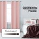 thumbnail image 2 of Cortinas opacas Deconovo con diseño de constelación, con aislamiento térmico y ojales, color rosa coral, de 42 x 95 pulgadas, para habitación infantil o hogar., 2 of 6