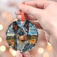 thumbnail image 4 of Blue Merle Cattle Dog: Ornament Style Wall or Window Hanging, 2025, Holiday Decoration, Seasonal Keepsake Gift, Unique Collectible, Window Hanging, 2025, Holiday Decoration,, 4 of 5