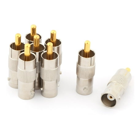 Female Coax Cable - cctv camera bnc female to rca male jack coax cable adapter connectors 8pcs