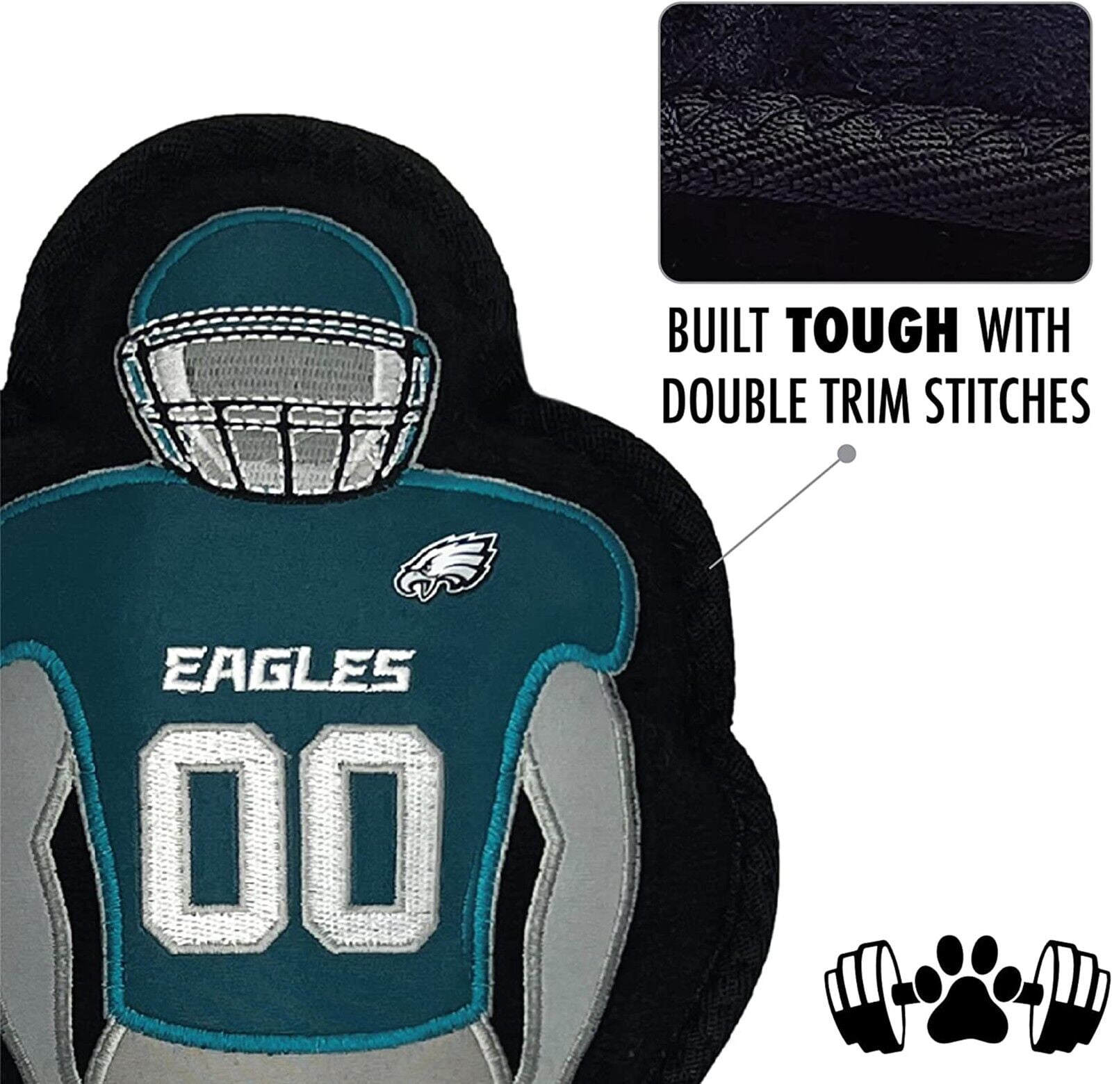 NFL Philadelphia Eagles Athletes Player Pet Dog Toy Premium Quality with Built-in Squeaker Chew Toy
