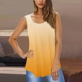 thumbnail image 1 of Débardeurs pour Femmes Grande Taille Sans Manches Col Rond Uni Ample Chandail T-shirt Jaune G, 1 of 5