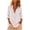 White, variant on Tqcoqu Women's V-Neck Solid Color Blouse,Casual Loose Long Sleeve Button Down Linen Shirt top,Black Women's S-XXL