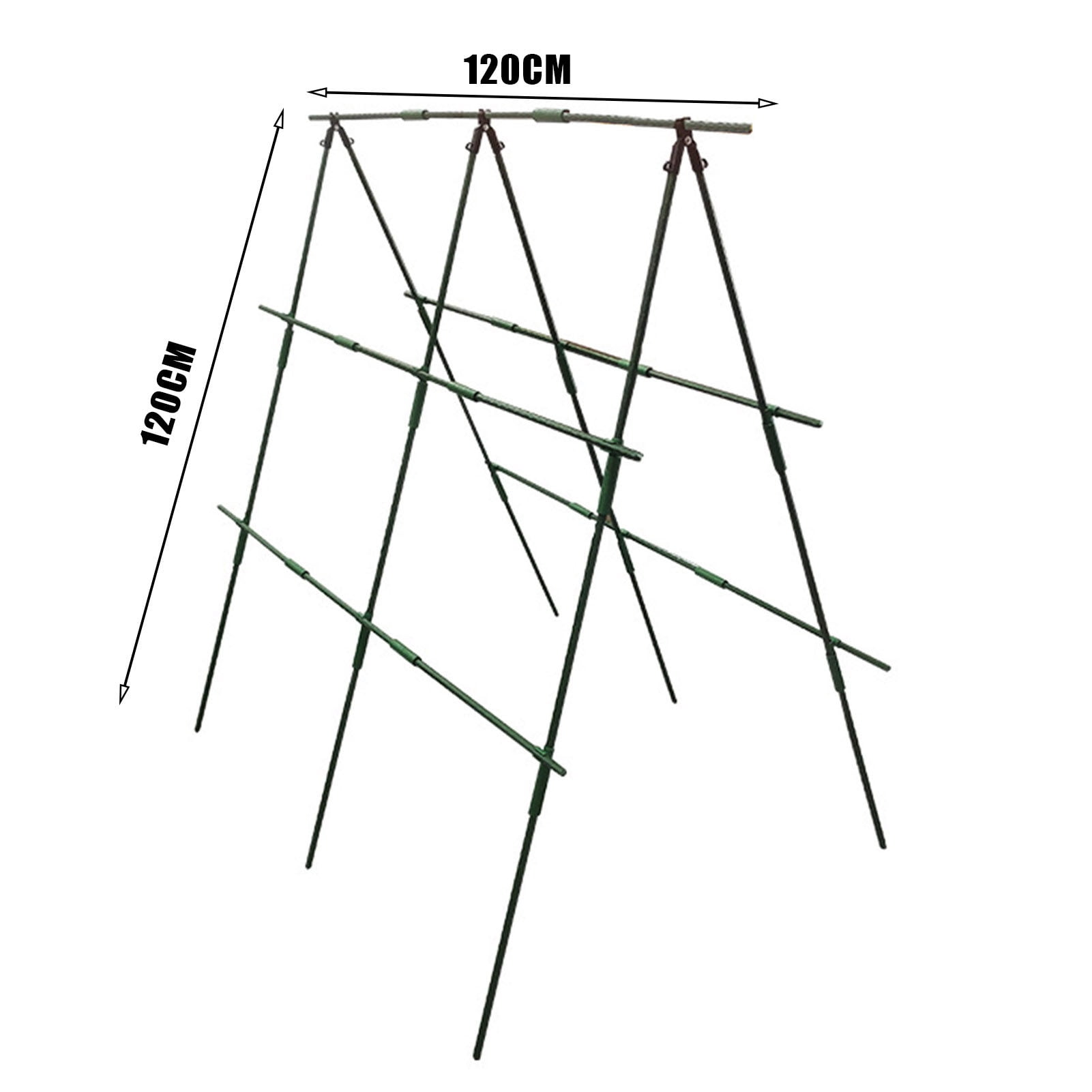 Homerr Cucumber Trellis Plastic-coated Steel Pipe A-Frame Cucumber Trellis Plastic-Coated Steel Pipes Plant Growth Support Trellis Easy Installation Complete Plant Support Frame