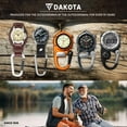 thumbnail image 6 of Dakota Backpacker Clip Watch, Nylon Carabiner Strap, Lightweight Watch, Outdoor Gifts for Men and Women, Use for Fishing, Hunting and More - Black, 6 of 9