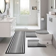 thumbnail image 5 of Ileading Chenille Bathroom Rugs Sets 4 Piece, Super Absorbent Non Slip Washable Bath Mat and U-Shaped Contour Toilet Rug Set for Tub Shower Floor Carpet, 5 of 9