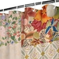 thumbnail image 3 of Pioneer Flower Floral Print Pattern Shower Curtain 36"x72" ,Bathroom Decorative Shower Curtains Set with 12 Hooks,Modern Waterproof Washable Shower Curtain, 3 of 6