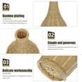 thumbnail image 4 of KAKOWELY Bamboo Flowerpot 1Pc Delicate Storage Basket Creative Flower Container Bamboo Weaving Basket10.24"X3.35"X3.35", 4 of 4