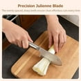 thumbnail image 4 of Stainless Steel Multi-purpose Julienne Peeler, Precision Julienne Blade, Quick & Easy Kitchen Shredder Tool for Fruit, Potatoes, Carrot, 4 of 8