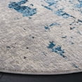 thumbnail image 3 of SAFAVIEH Shivan Abigail Abstract Area Rug, Grey/Blue, 6'7" x 6'7" Round, 3 of 8