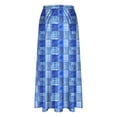 thumbnail image 4 of Maxi Skirts for Women Floral Casual Comfort A line Summer Skirts Bohemian High Waist Flowy Skirt with Pockets, 4 of 6