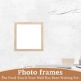 thumbnail image 6 of 8 Inch Square Photo Frame for DIY Wall Gallery, Solid Wood Picture Display, Desktop and Wall Mounted Picture Frame, Home Office Decor, Memories Showcase, 6 of 6