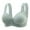 Green, variant on Pimfylm Women's Plus Size Front Closure Cotton Bra Easy On Front Close Wirefree Bra Everyday Wear Skin(Green,40)