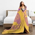 thumbnail image 6 of XMXY Fleece Throw Blanket for Couch, Eat Sleep Game Repeat Cartoon Print Yellow Lightweight Plush Fuzzy Cozy Soft Bed Blankets and Throws for Sofa, 60"x50" inches, 6 of 8