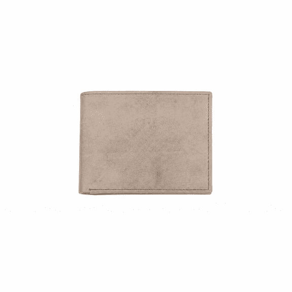 AlKhalil -Minimalist Suede Wallet for Men and Women – Slim Bifold Design, Beige