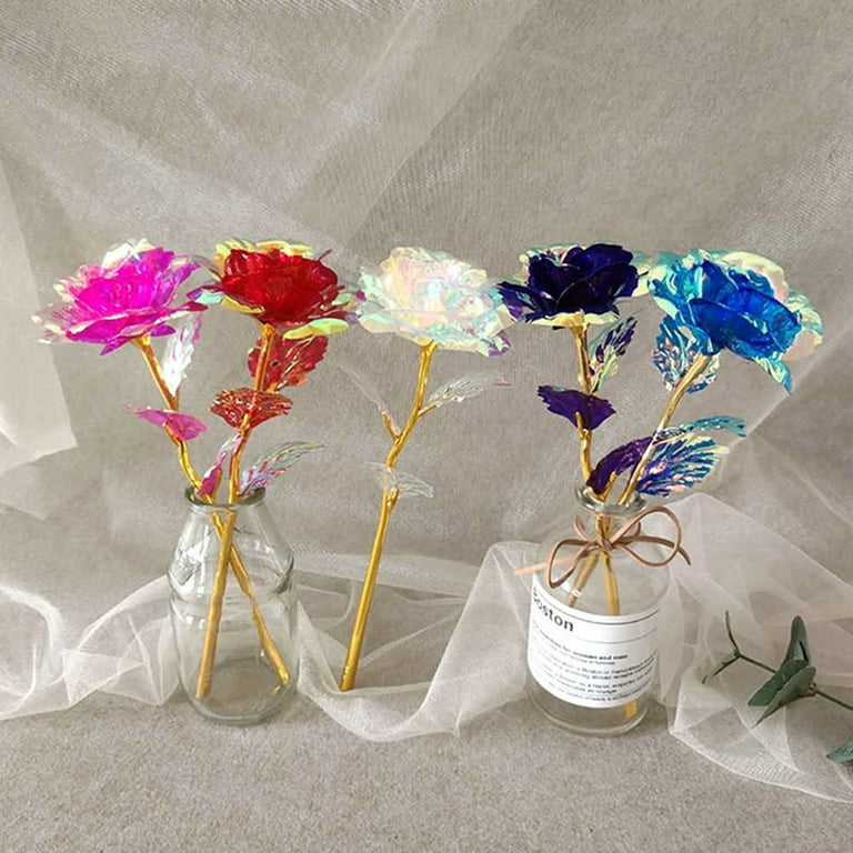 Home Decor Gifts Light Flower 5PC Rose LED For Girls Colorful Luminous  Artificial Artificial flowers 